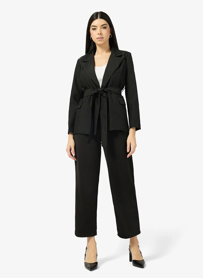 ELLA  Trouser With Slant Button Flap for Women | Best Price UAE